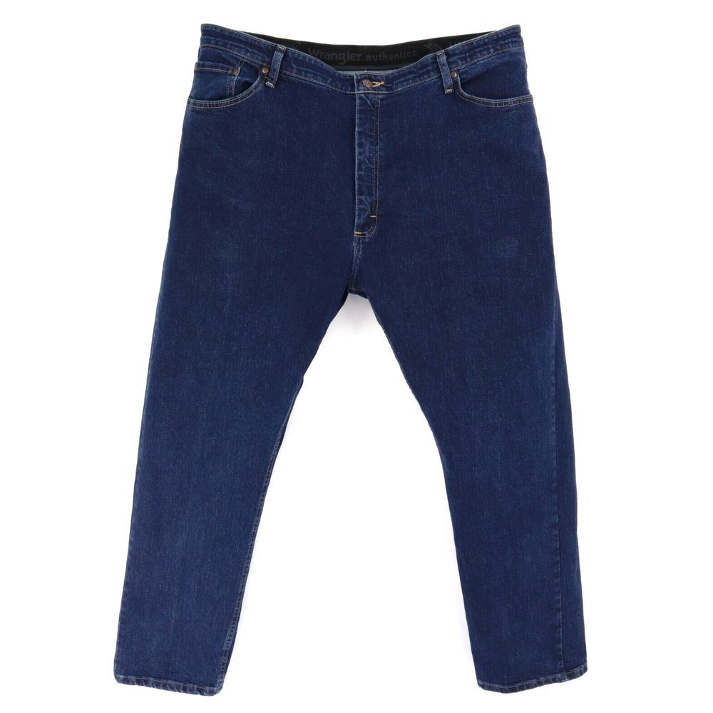 Wrangler Authentics Jeans Mens Size‎ 42x30 Blue Dark Wash Denim Stretch Pockets